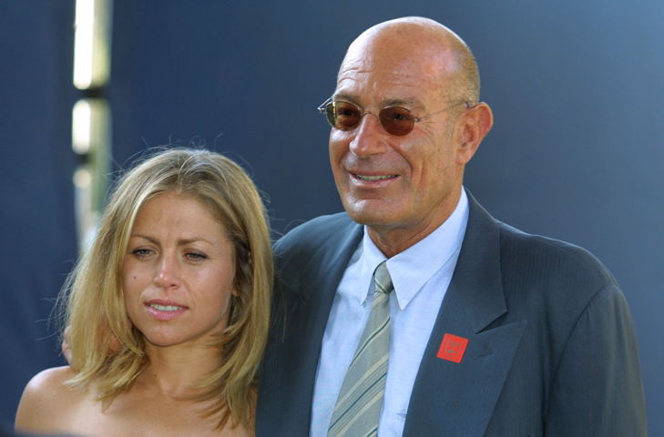 Arnon Milchan and his wife (photo credit:Flash90)