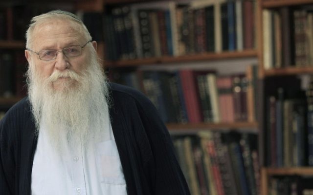 Le Rabbin Haïm Meïr Druckman. (Tsafrir Abayov/Flash90)