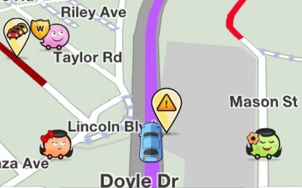 Waze navigation screen (photo credit: Courtesy)