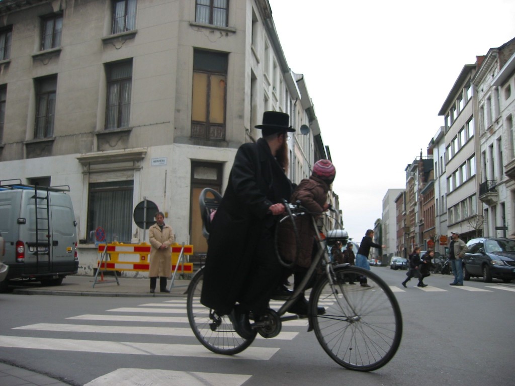 Antwerp's Jewish district has something of the feel of a modern shtetl. (Ben Harris/JTA)