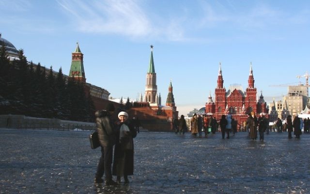 La place Rouge à Moscou (Crédit :  Anna Kaplan/Flash90/File)