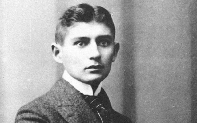 Franz Kafka en 1906 (Crédit : domaine public)