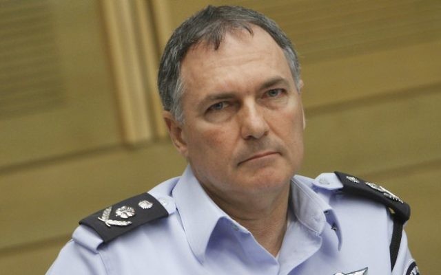 Israel Police Commissioner Yohanan Danino, May 2012. (photo credit: Miriam Alster/Flash90)