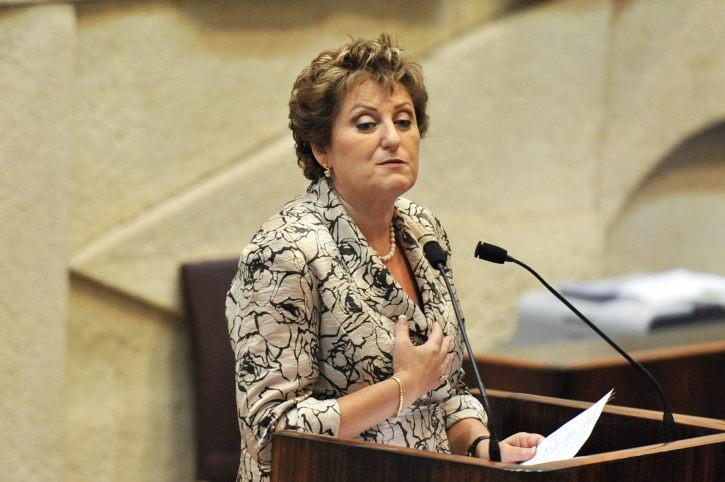 MK Faina Kirshenbaum at the Knesset, July 20, 2011. (photo credit: Omer Miron/Flash90)