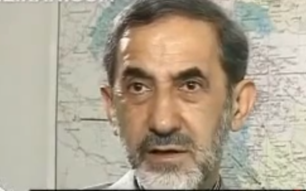 Ali Akbar Velayati, advisor to Supreme Leader Ayatollah Khamenei (photo credit: screen capture/YouTube)
