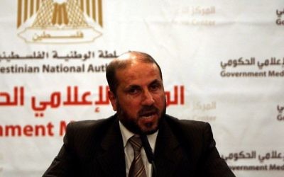 Le ministre palestinien des Dotations religieuses, le Dr Mahmoud al-Habbash (Crédit : Issam Rimawi/Flash90)