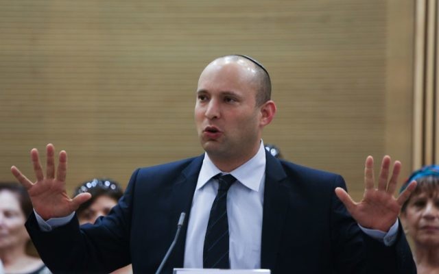 Economics Minister and Jewish Home party head Naftali Bennett (photo credit: Yonatan Sindel/Flash90).