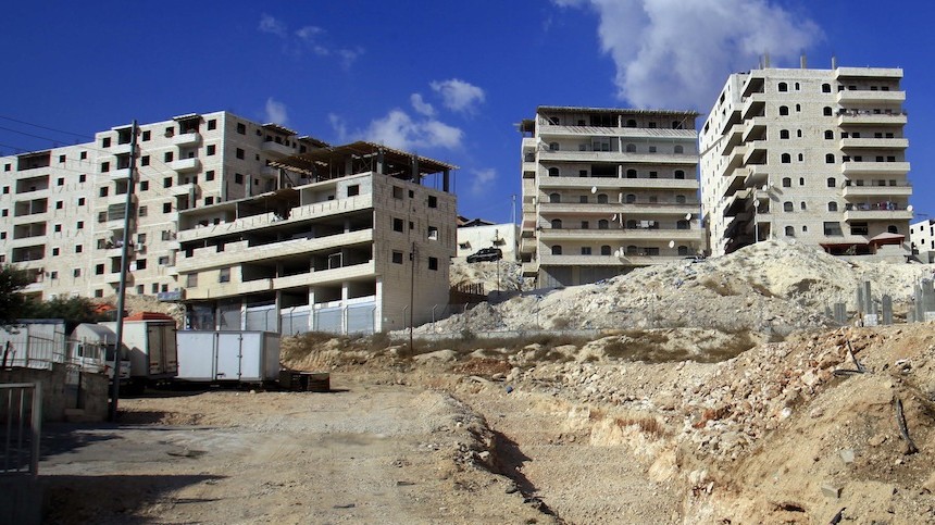 Appartements en construction à Jérusalem. Illustration. (Crédit : Sliman Khader/Flash90)