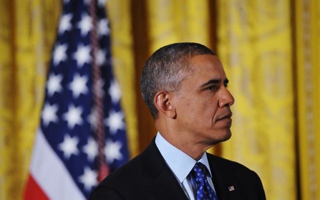 Le président américain Barack Obama, le 22 janvier 2014 à la Maison Blanche, à Washington 
(Crédit : AFP/Archives Mandel Ngan)