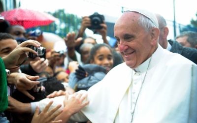 Le pape François à Varginha, Brésil. (Crédit : Wikimedia Commons/CC BY Tânia Rêgo/ABr)