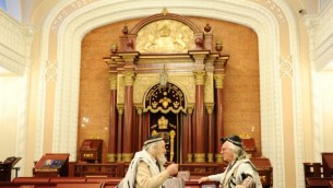 Une synagogue de Kiev, en Ukraine. Illustration. (Crédit : Mendy Hechtman/Flash90)