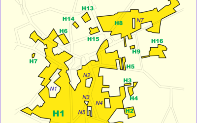 La frontière belgo-hollandaise au niveau de Baarle Nassau et Baarle Hertog (Crédit : Tos/domaine publique/Wikimedia Commons)