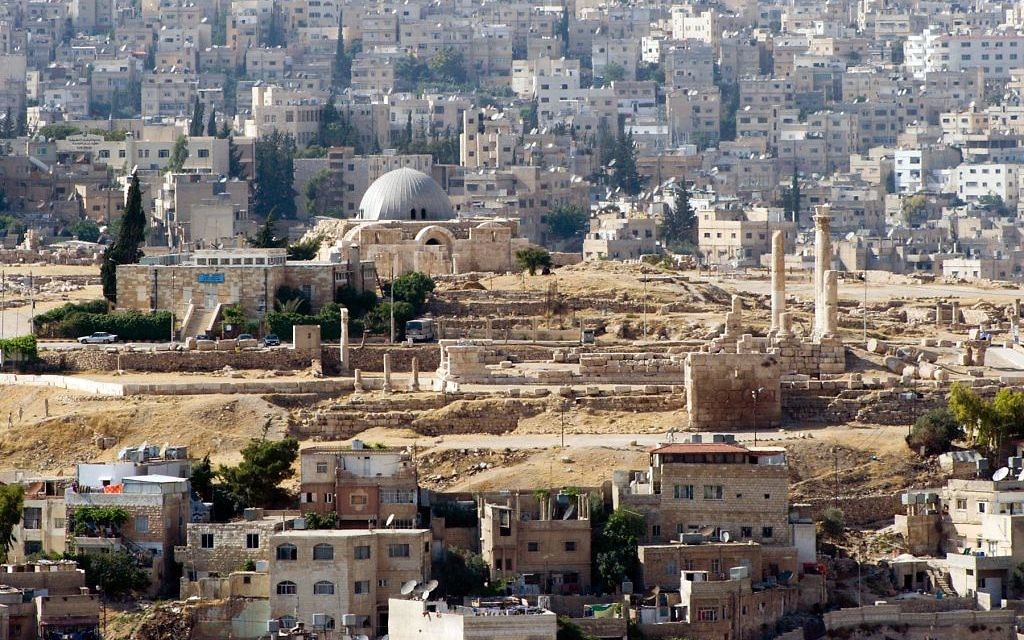 La Citadelle d'Amman, le centre historique de la capitale jordanienne (Crédit : CC BY David Bjorgen/Wikimedia Commons)