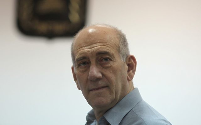 Ehud Olmert (Crédit : Flash90)