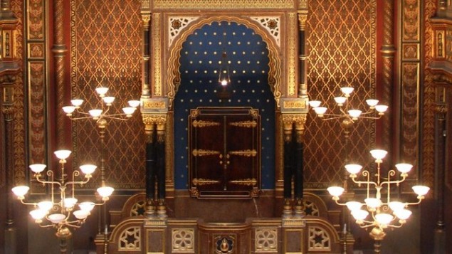 La Synagogue espagnole de Prague (Crédit : Rachael Cerrotti/Flash90)