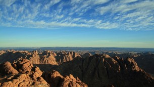 Vue depuis le mont Sinai (Crédit : Daniel Fafard/Wikimedia commons)