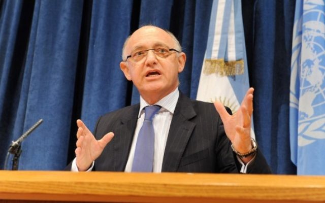 Hector Timerman, ancien ministre argentin des Affaires étrangères. (Crédit : MRECIC ARG/CC-BY/Flickr)