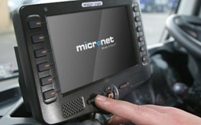 Une tablette Micronet data terminal (Crédit : DR)