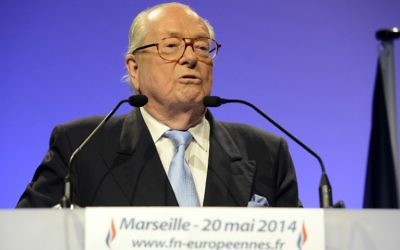 Jean-Marie Le Pen, en mai 2014. (Crédit : AFP)