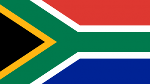 Drapeau de l'Afrique du Sud (Crédit : Frederick Brownell/domaine public)