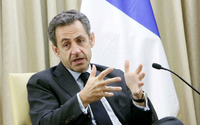 Nicolas Sarkozy (Crédit : Miriam Alster/Flash 90)