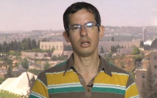 Hagai El-Ad, directeur de B'Tselem. (Crédit : capture d'écran YouTube)