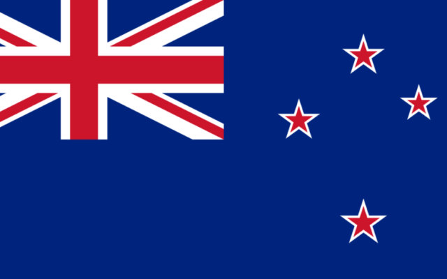 Drapeau Nouvelle-Zélande (Crédit : Wikipédia)