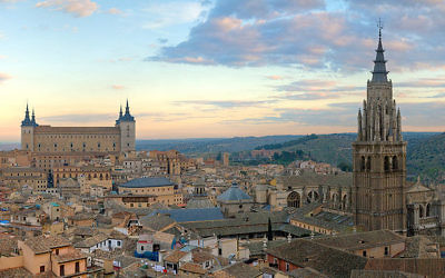 Vue aérienne de Toledo (Crédit : CC BY-SA /Wikimedia Commons)