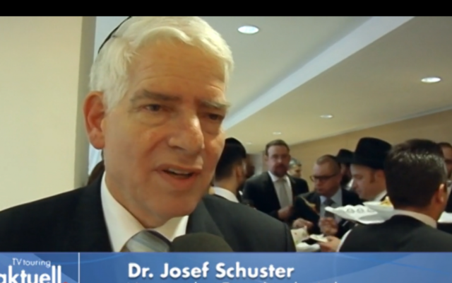 Josef Schuster (Crédit : capture d’écran tvtouring.de)