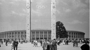 Le stade olypique de Berlin en 1936 (Crédit Wikipédia)