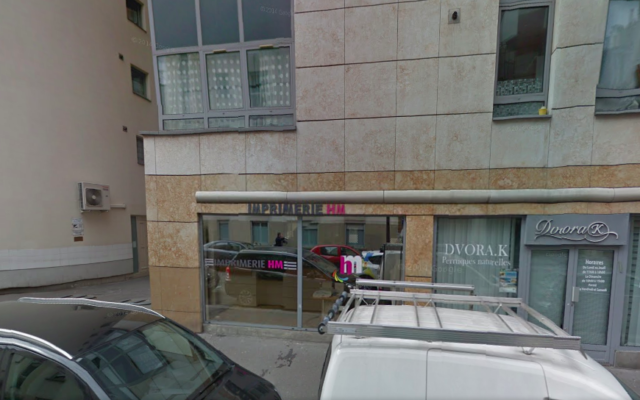 Capture d’écran de la façade de l'imprimerie HM - 26 décembre 2014 (Crédit : google street view)