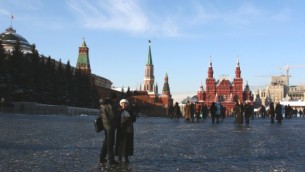 La place Rouge à Moscou (Crédit : Anna Kaplan/Flash90/File)