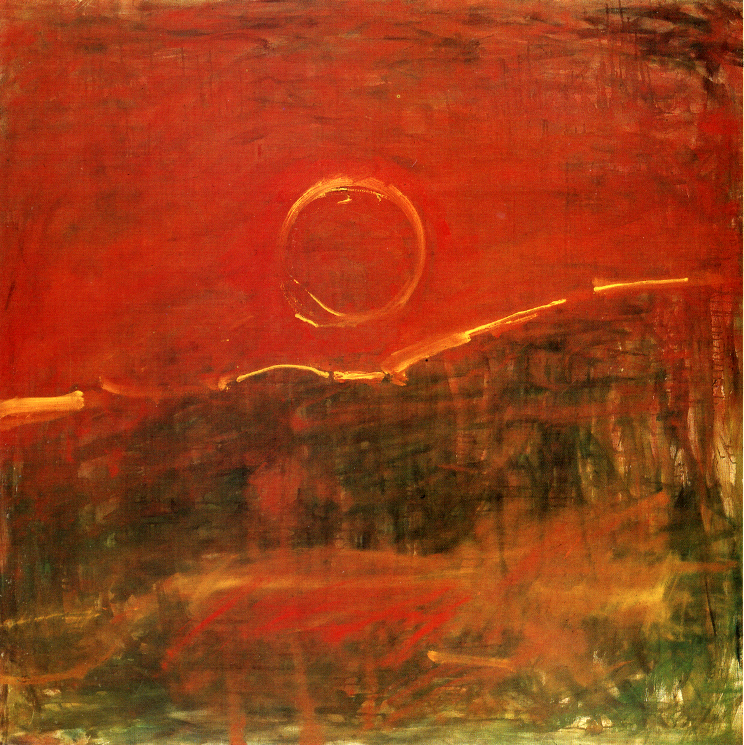 ‘Landscape' de Fritz Ascher  peint dans les années 1960, peinture à huile sur toile (Crédit : Collection privée)