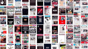 Capture d’écran Facebook pour les unes des journaux au lendemain de l'attentat terroriste au Charlie Hebdo Capture d’écran Facebook pour les unes des journaux au lendemain de l'attentat terroriste au Charlie Hebdo