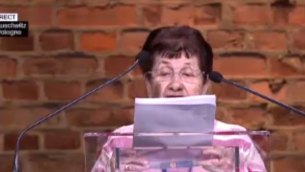Capture d’écran ancienne prisonnière d'Auschwitz témoigne 70 ans après (Crédit : France 2)