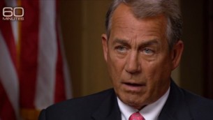 Le président de la Chambre des Représentants, John Boehner à l'émission '60 Minutes' le 25 janvier sur la chaîne CBS (Crédit : Capture d'écran CBS)