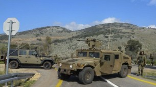 Le site où deux soldats israéliens ont été tués quand une patrouille israélienne a été ciblé par le Hezbollah dans la région du mont Dov le nord le long de la frontière israélienne avec le Liban le 28 janvier, 2015. (Crédit : Basal Awidat / Flash90)