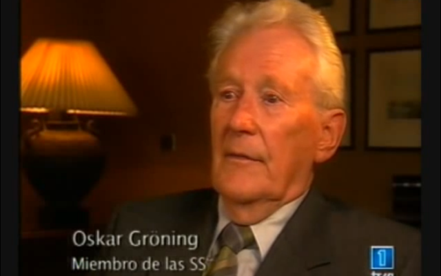 Oskar Gröning ( Crédit : Capture YouTube/TVE)