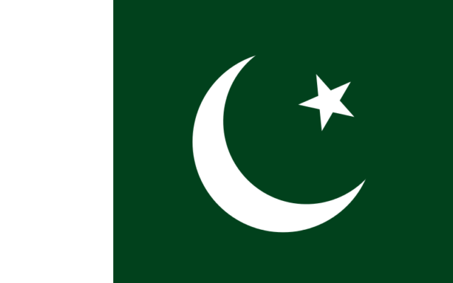Drapeau du Pakistan (Crédit : domaine public)