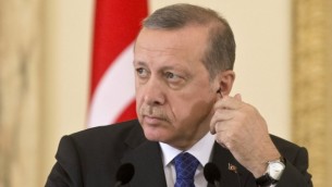 Le président Erdogan en avril 2015 (Crédit :  AFP PHOTO / DANIEL MIHAILESCU)
