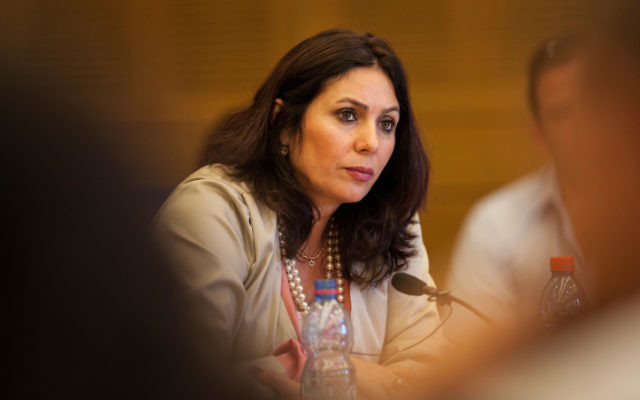 Miri Regev, ministre de la Culture et des Sports, députée du Likud. (Crédit : Uri Lenz/Flash90)
