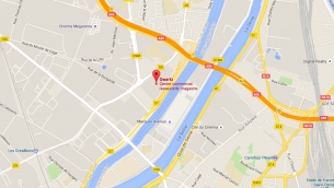 Centre commercial de Villeneuve la Garenne en banlieue ouest de Paris (crédit : Google)