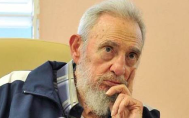 L'ancien président cubain Fidel Castro (Crédit : NYC/Jim via Twitter/File)