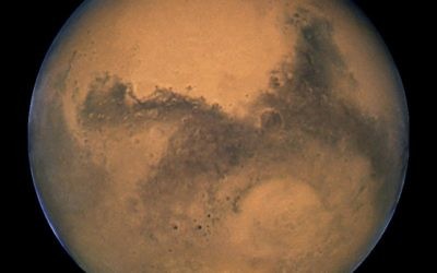 La planète Mars en 2003 (Crédit : NASA, ESA, and The Hubble Heritage Team / STScI/AURA)