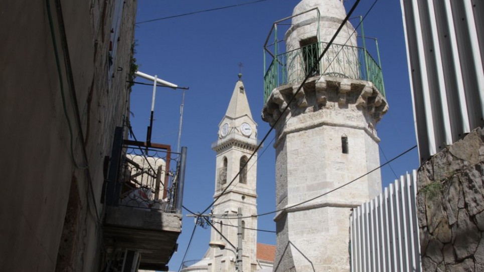 L'église et le monastère à Ramle (Crédit : Shmuel Bar-Am)