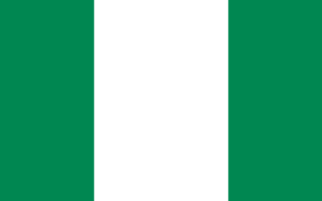 Drapeau du Nigeria. Illustration.