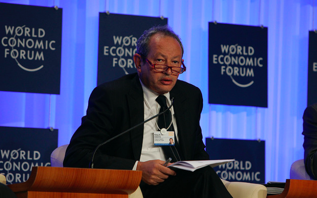 Naguib Sawiris à Davos en 2009 (Crédit : CC BY SA 2.0)