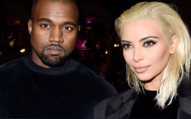 Kanye West et Kim Kardashian lors d'une courte visite en mars 2015. (Capture écran YouTube)