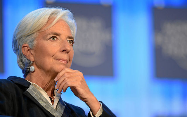 Christine Lagarde, présidente du FMI, au forum économique mondial à Davos en Suisse, le 25 janvier 2013 (Crédit : World Economic Forum from Cologny, Switzerland/CC-SA 2.0)