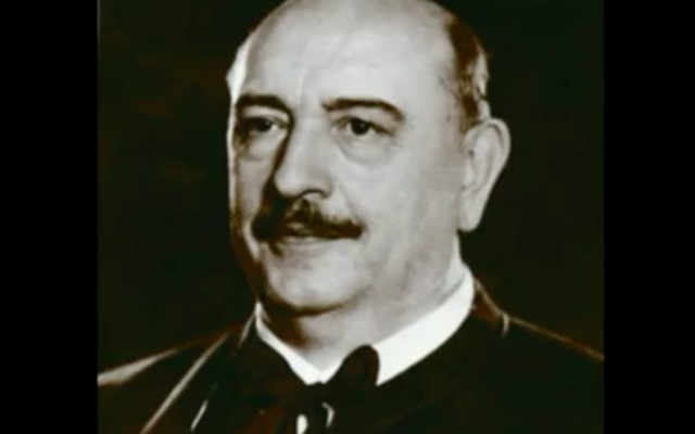 Balint Homan, ministre hongrois de la Religion et de l'Education  pendant la seconde guerre mondiale (Capture d’écran YouTube)